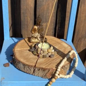 Porta incienso y vela